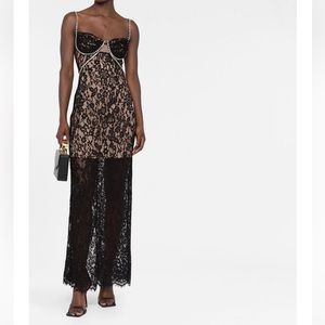 Self Portrait Lace Dress with Jewels/Studs